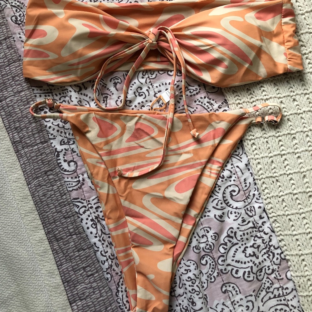 Aurelle Strapless Bikini Set NWT